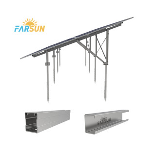 FS Zinc Plated Steel Mounting Structure System With Ground Screw